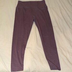 Purple High-Waisted Leggings